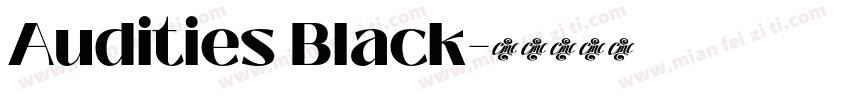 Audities Black字体转换